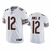 Nike Men & Women & Youth Chicago Bears #12 Velus Jones Jr. White Vapor untouchable Limited Stitched Jersey,baseball caps,new era cap wholesale,wholesale hats